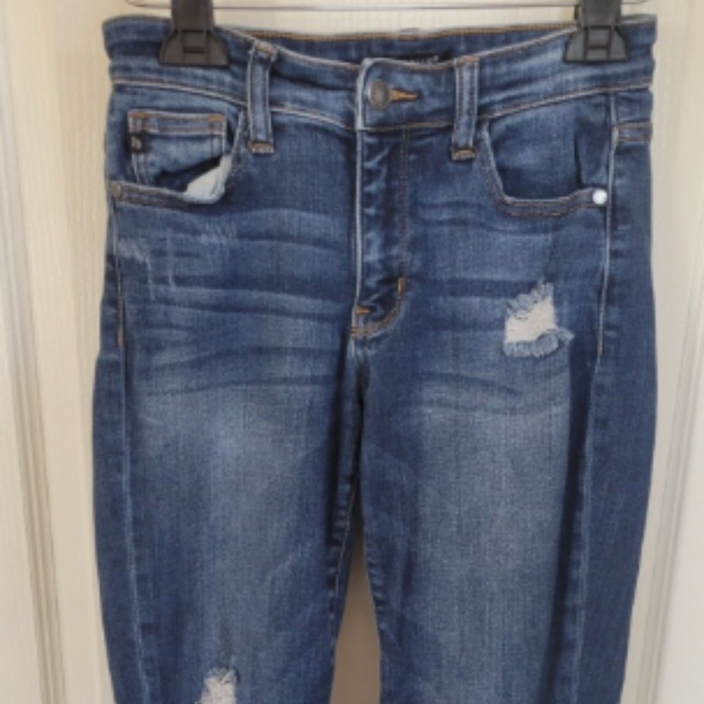 NWT Judy Blue Distressed Slim Fit Jeans